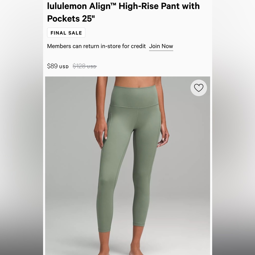 Lululemon High Rise Align Leggings